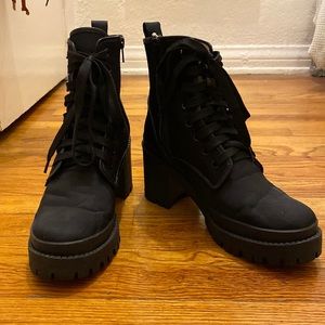 Steve Madden chunky heel combat boot
